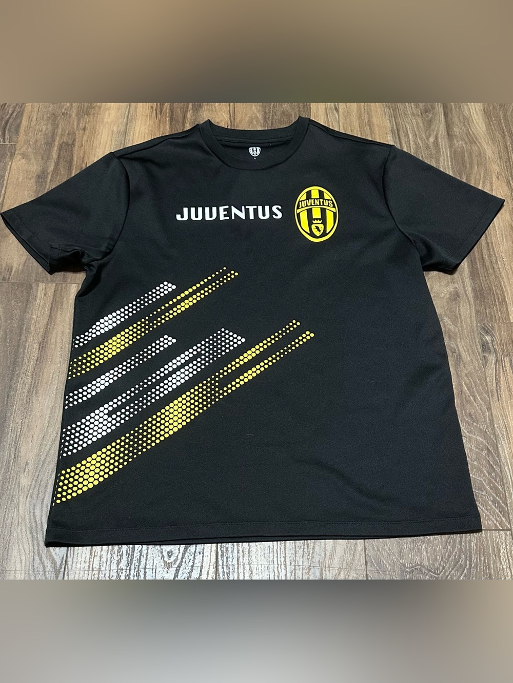 Juventus FC Performance  T-shirt  Men's Size L Short Sleeve Black Soccer